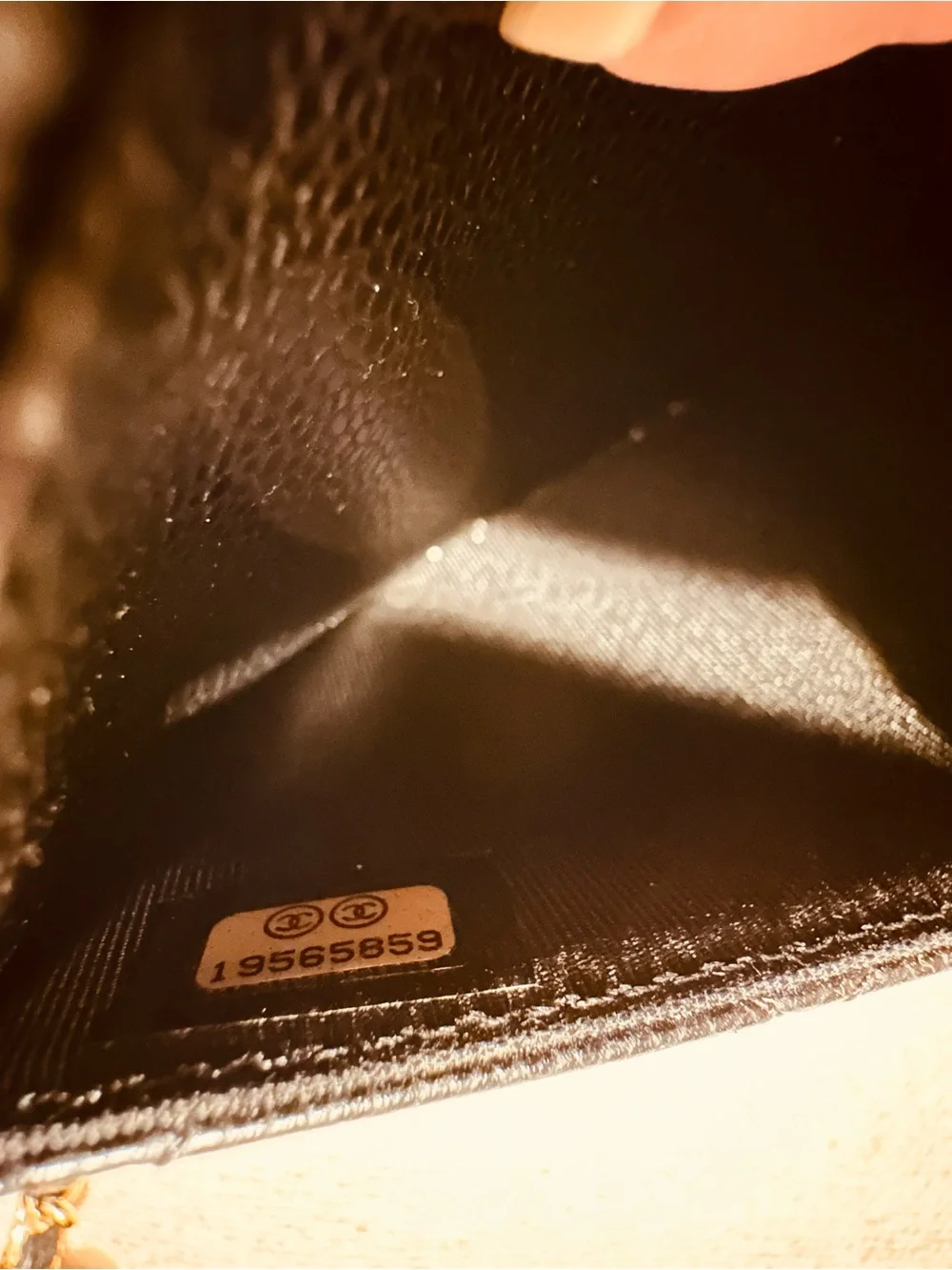 CHANEL | WOC | CHANEL Black Quilted Leather Chain Wallet with Gold Hardware